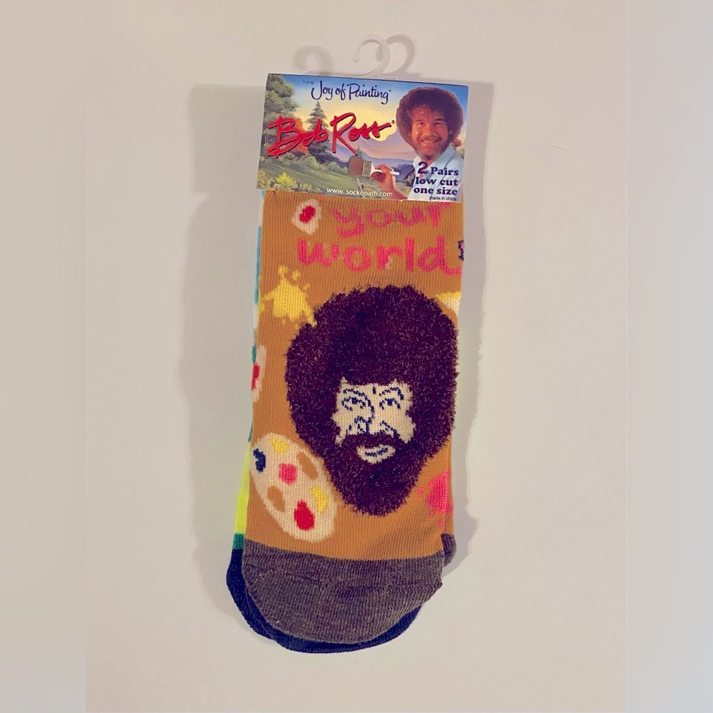 Fun Novelty Socks Featuring Bob Ross